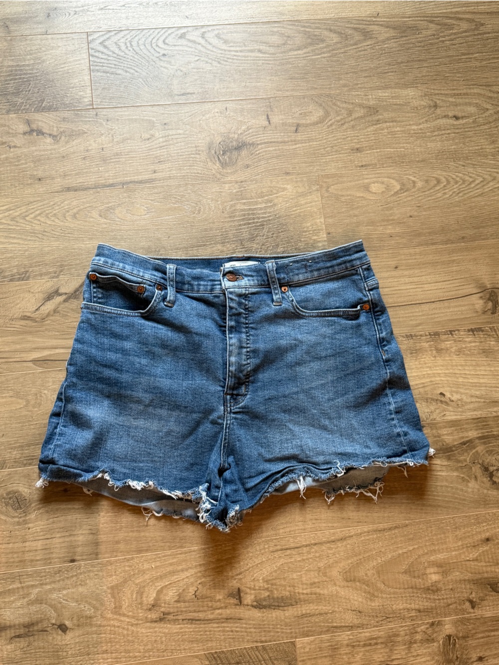 Madewell Distressed Blue Denim Cutoff Shorts- Size 31